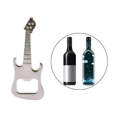 Bottle Opener Cute T Zinc Alloy Beer Guitar Bottle Opener Stainless