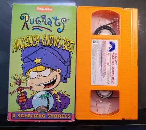 RUGRATS ANGELICA KNOWS Best VHS Video Nickelodeon Klasky Csupo Orange Tape PicClick