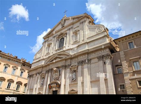Rome Italy Church Of The Gesu Italian Chiesa Del Gesu Mother
