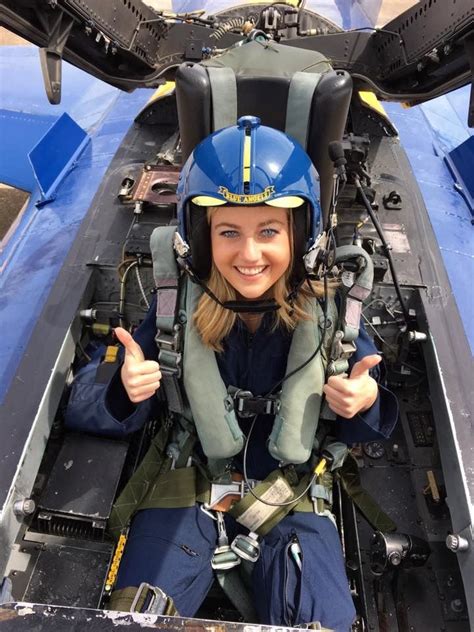 Female Pilot In The Cockpit