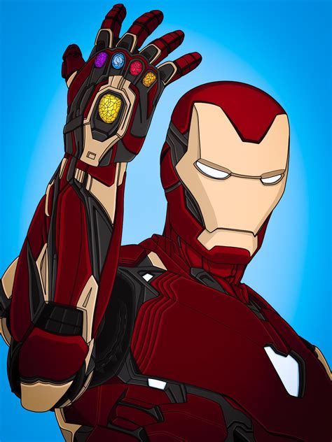 Finished Another Drawing Of Iron Man Mark 85 This Time With The Nano