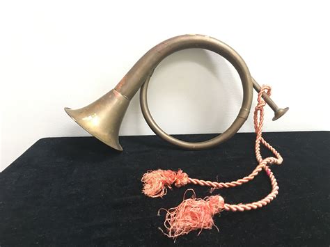 Vintage Decorative Brass Fox Hunting Bugle Horn 75 Etsy Christmas