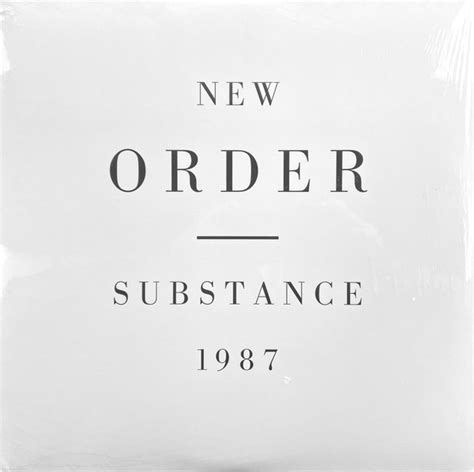 New Order Substance 1987 Double 180 Gram Vinyl Record Round Flat
