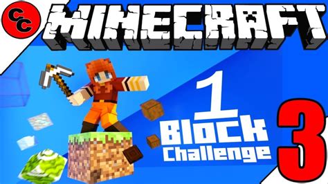 For be one block only!!! Minecraft: " 1 BLOCK CHALLENGE BEDROCK lets play Ep3 We ...