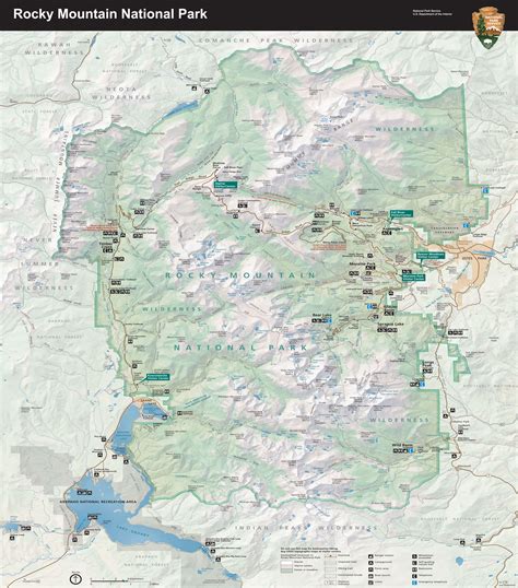 Rocky Mountain National Park Map Us