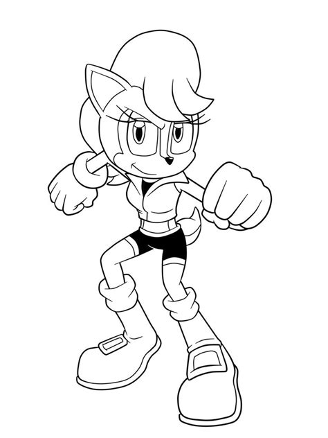 Free coloring pages to print for kids! Desenho de Sally de Sonic X para colorir - Tudodesenhos