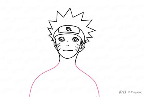 Imagens do naruto shippuden para desenhar. Como desenhar Naruto Uzumaki dos quadrinhos japoneses passo a passo