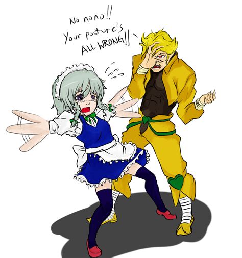 Izayoi Sakuya And Dio Brando Touhou And 1 More Drawn By Drawfag