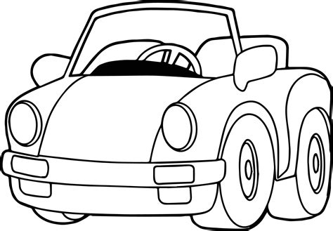Speed Toy Car Coloring Page Boyama Sayfaları