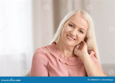 Portrait Of Beautiful Older Woman Stock Image Image Of Elderly