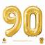 90 Birthday Jumbo Number Foil Balloons Set Gold 40 Inch  Balloon Shop NYC