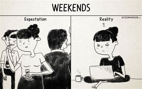 These Hilarious Illustrations Capture The Expectation Vs Reality Of College Life Expectation