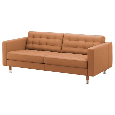 Landskrona Sofa 3 Osobowa Grannbomstad Złoto Brązowymetal Ikea