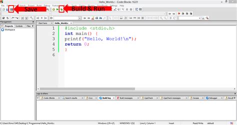C Hello World Example Your First Program Lesson 3