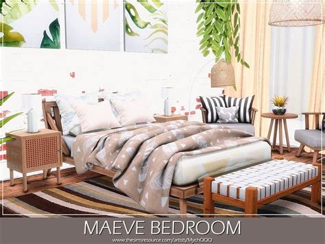 Mychqqqs Maeve Bedroom Sims 4 Bedroom Sims House Sims 4 Cc Furniture