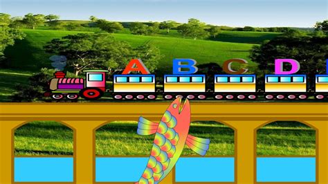 Learn Abcd Train Is Coming Nursery For Kids Words Animals Colors