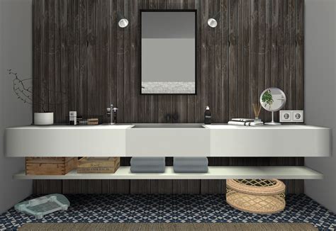Tile wallpaper at enure sims via sims 4 updates. My Sims 4 Blog: MS91 Orama Bathroom Conversion by SanoySims