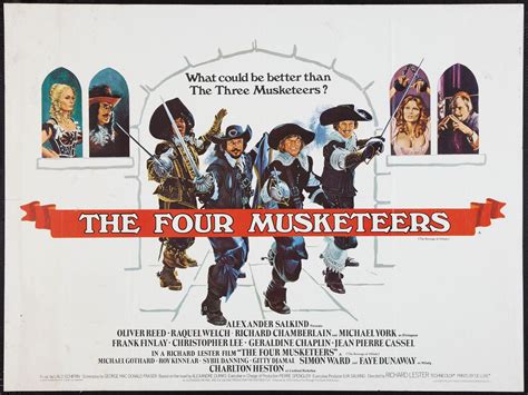 1974s The Four Musketeers Historical Film Musketeers Movie Posters