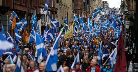 Thousands March For Scottish Independence In Glasgow But Poll