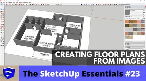 Creating Floor Plans From Images In Sketchup The Sketchup Essentials