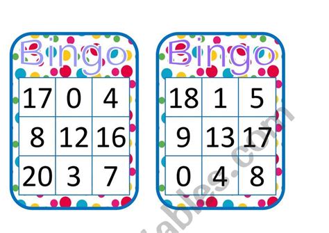 Free Printable Number Bingo Cards 1 20 Entrevistamosa