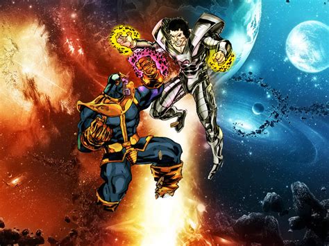 Thanos Vs Beyonder By Namorsubmariner On Deviantart