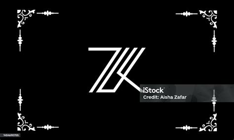 zk kz abstract letters logo monogram stock illustration download image now abstract