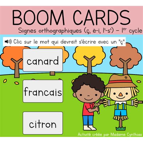 Boom Cards Français