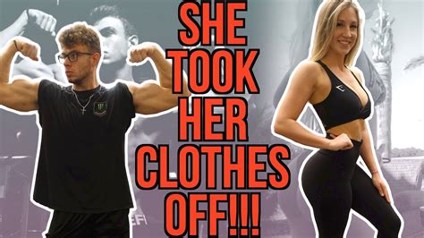 she took her clothes off in the gym youtube