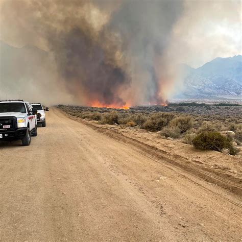 Update Wildfire Outside Of Lone Pine In Alabama Hills