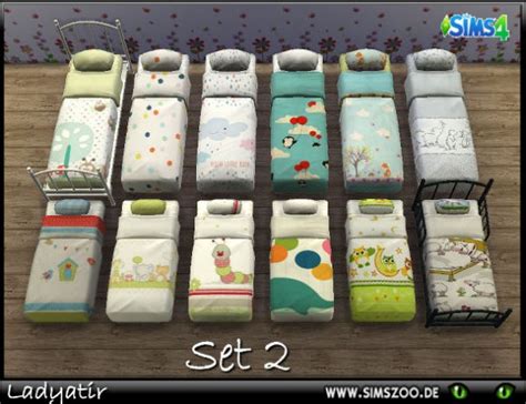 Blackys Sims 4 Zoo Beddings Set 2 By Ladyatir • Sims 4 Downloads