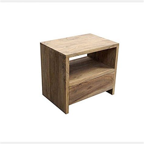 Bedside Table Natural Rosewood Timber Furniture Loft