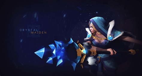 Download Crystal Maiden Casting Her Powerful Spells Wallpaper