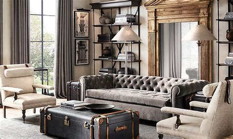 Gently used, vintage, and antique restoration hardware sofas. 20 Amazing Living Rooms Inspired by Restoration Hardware