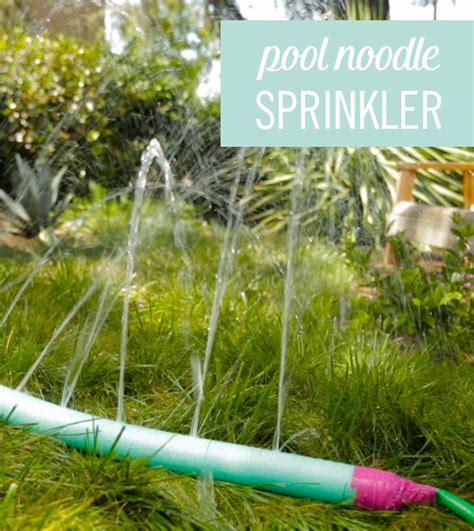How to make your own water sprinkler. Disney Family | Recipes, Crafts and Activities | Sprinkler system diy, Diy pool, Pool noodles