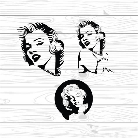 Marilyn Monroe Laser Cut Files Instant Download Svg Files Etsy