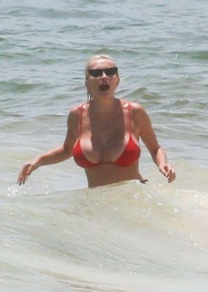 Caroline Vreeland In Red Bikini At A Beach In Tulum Gotceleb