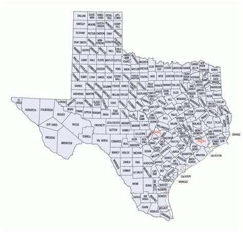 Printable Map Of Texas Cities And Towns Printable Maps