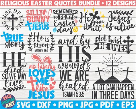Religious Easter Svg Bundle 8 Designs Cut File Clipart Etsy Australia