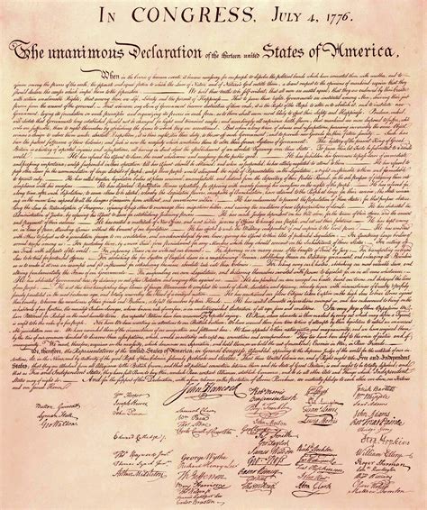 Declaration Of Independence High Resolution Picture