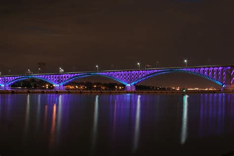 Peace Bridge With New Leds Meghan Rogers Flickr