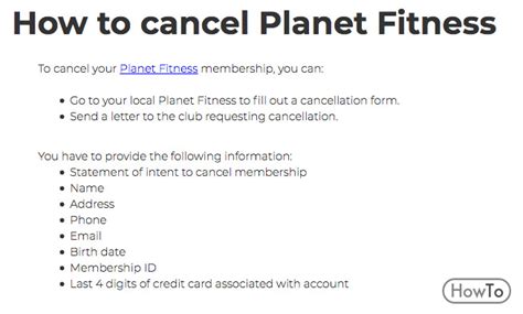 Cancel Planet Fitness Membership In Simple Steps Howto