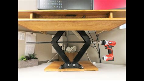 You can make diy standing desks from the extended pipe legs that also have drawer storage by converting existing desks. DIY Height Adjustable Standing Desk - YouTube