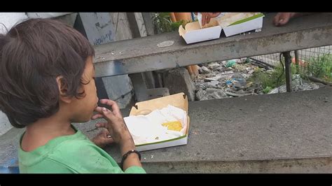 Street Children Feeding At Happyland Aroma Tondo Manila Philippines