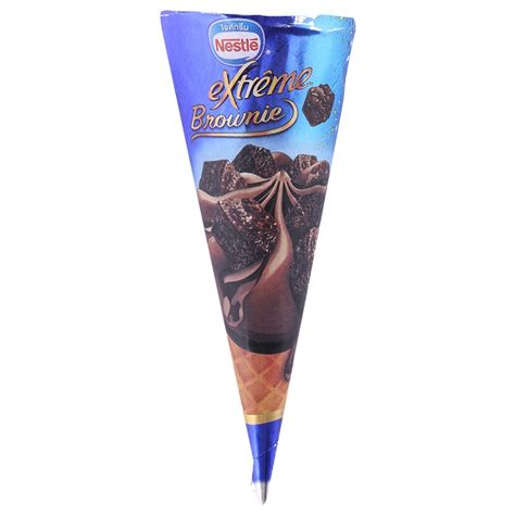Nestle Extreme Dark Choc Fudge Brownie Ice Cream 80g Tops Online