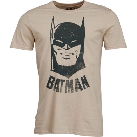 Herren Dc Comics Batman Vintage T Shirt Ecru