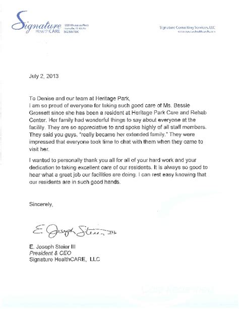 Do not speak too much about what you want. Letter from CEO Joe Steier - Heritage Park Care and ...