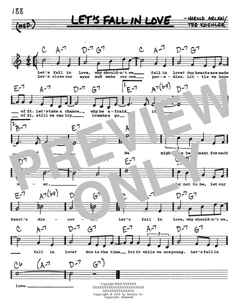 Let's fall in love for the night 07. Let's Fall In Love | Sheet Music Direct