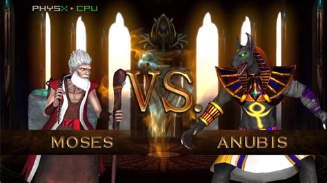 Fight Of Gods MOSES VS ANUBIS YouTube
