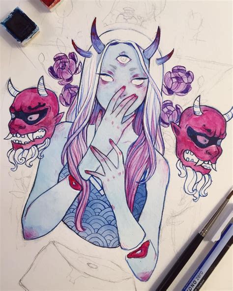 Feefal On Instagram Progress Picture Of This Demon Gal Im Working